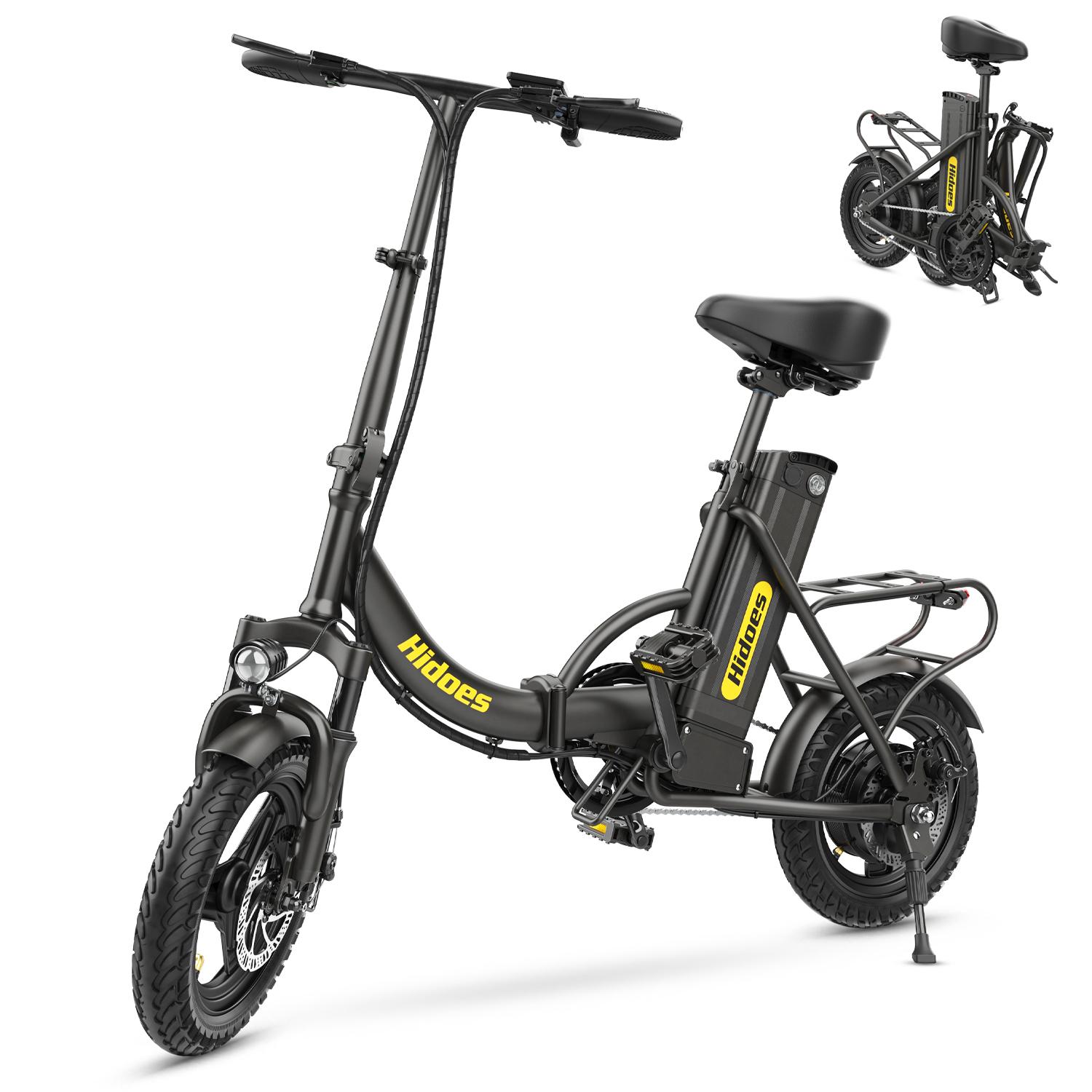 HD-C5 Faltbares E-Bike,250W,36V 10.4Ah,Reichweite 25km/h,14 Zoll Offroad-Luftreifen