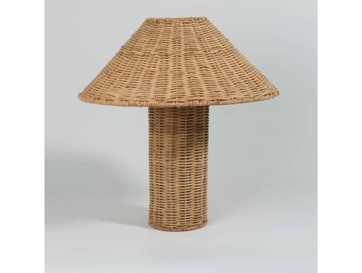 Kabellose und wiederaufladbare Rattan-Außenlampe