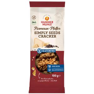 Hammermühle Cracker Simply Seeds Cracker, BIO, Parmesan-Pfeffer, 100 g