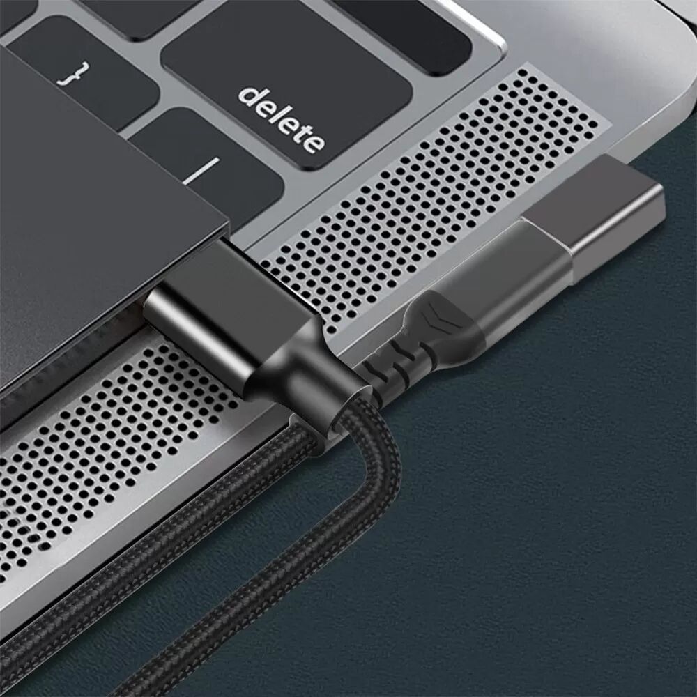 INF Adaptateur USB4 Type-C : Connecteur coudé mâle vers femelle, supporte la charge 240W et les données 40Gbps