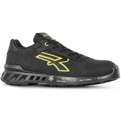 Upower, Sicherheitsschuhe, U-Power Schuhe Frank Schwarz Gelb Niedrige Nummer (S1P, 47)