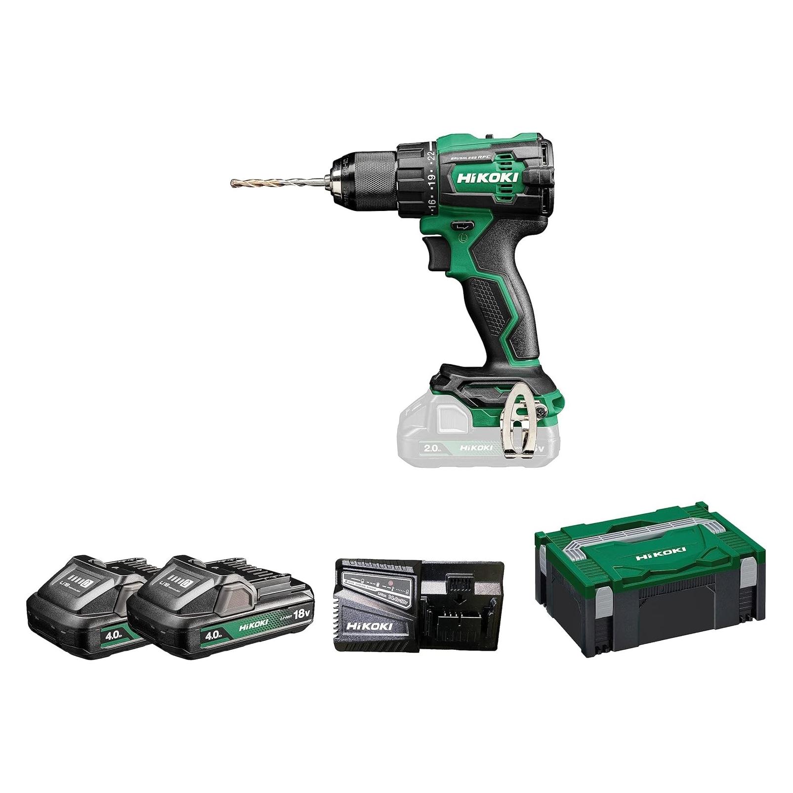 Hitachi HIKOKI WKRĘTARKA UD.18V DV18DE WHZ 70Nm 2x4,0Ah BL HITSYSTEM (Schlagbohrschrauber) (DV18DEWHZ)