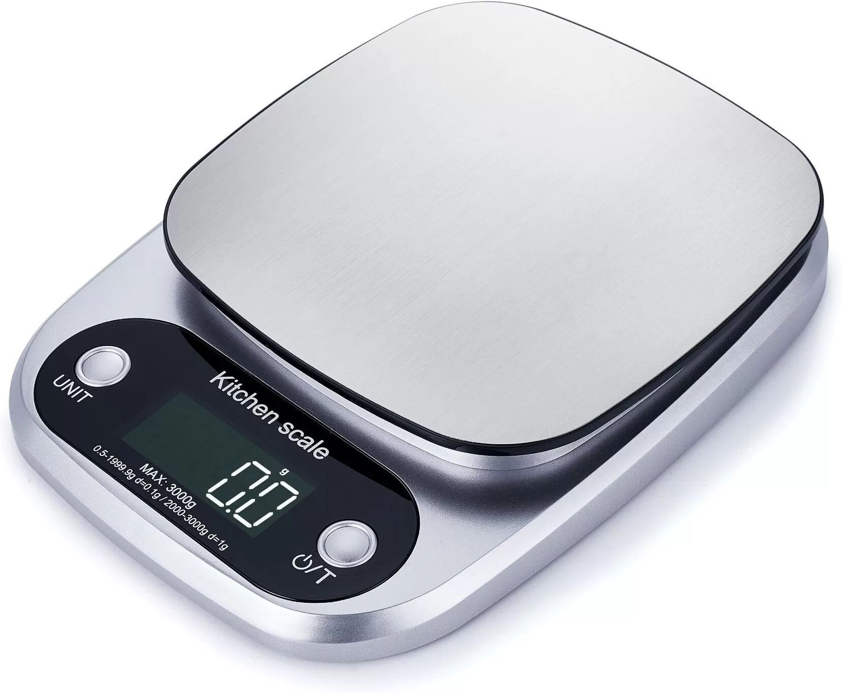 INF Digitale Küchenwaage 5KG/0.1G - Präzise Edelstahl-Waage für Ihre Küche