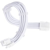 Netzteil-Verlängerungskabel SST-PP07E-PCI8W-V2, PCIe 8pin (6+2) weiß, 30cm