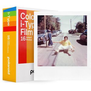 Polaroid Sofortbildfilm 6009 Color i-Type, 8,8 x 10,8cm, weiß, 16 Blatt