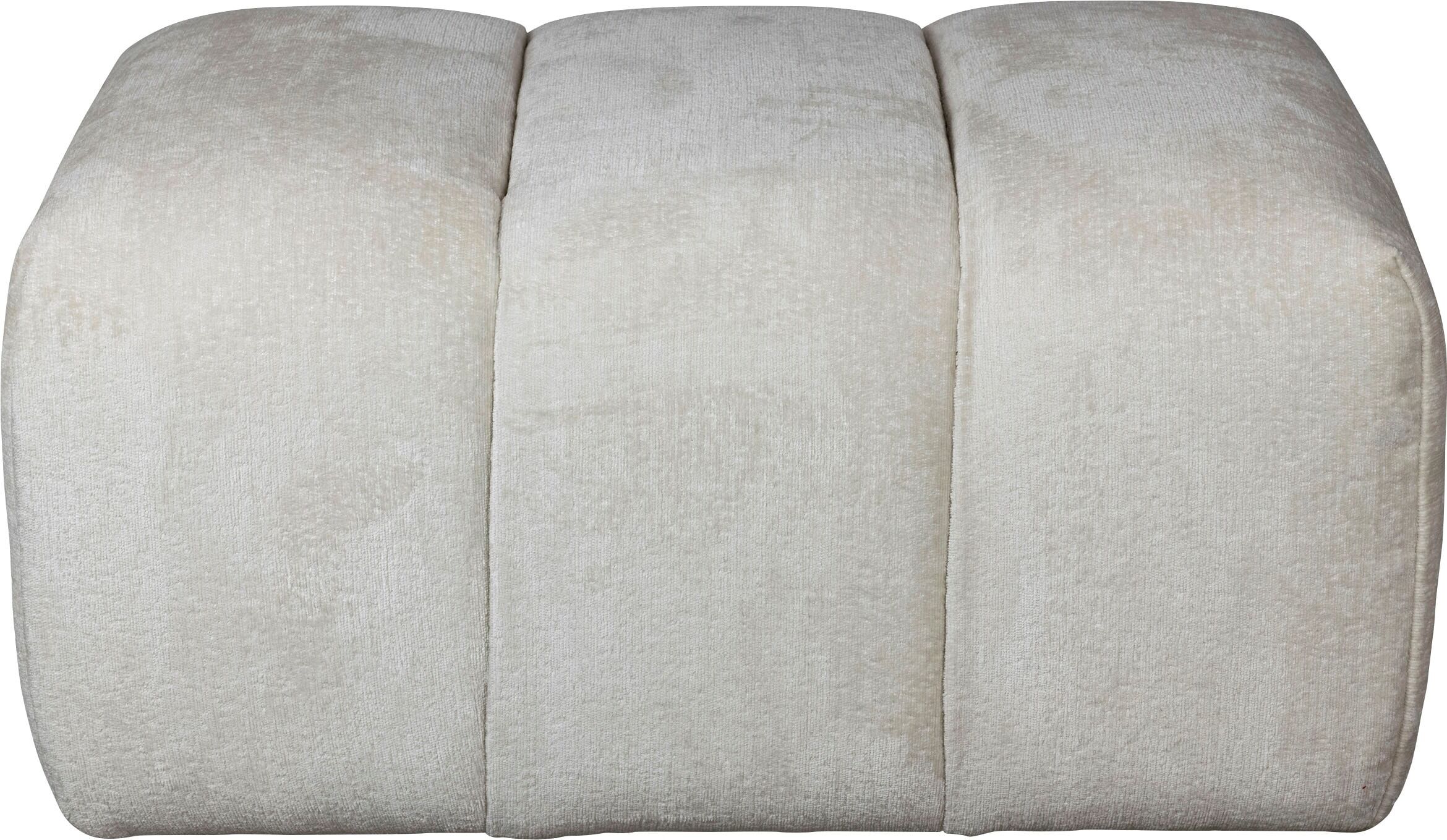Polsterhocker HOME AFFAIRE "LYOTH Sitzhocker mit Steppung, Masse B/T/H: 76/76/41 cm", beige (creme), B:75cm H:41cm T:76cm, 100% Polyester, Hocker, Polsterhocker, passend zur Serie, hoher Sitzkomfort und modernes Design creme B/H/T: 75cm x 41cm x 76cm, Che