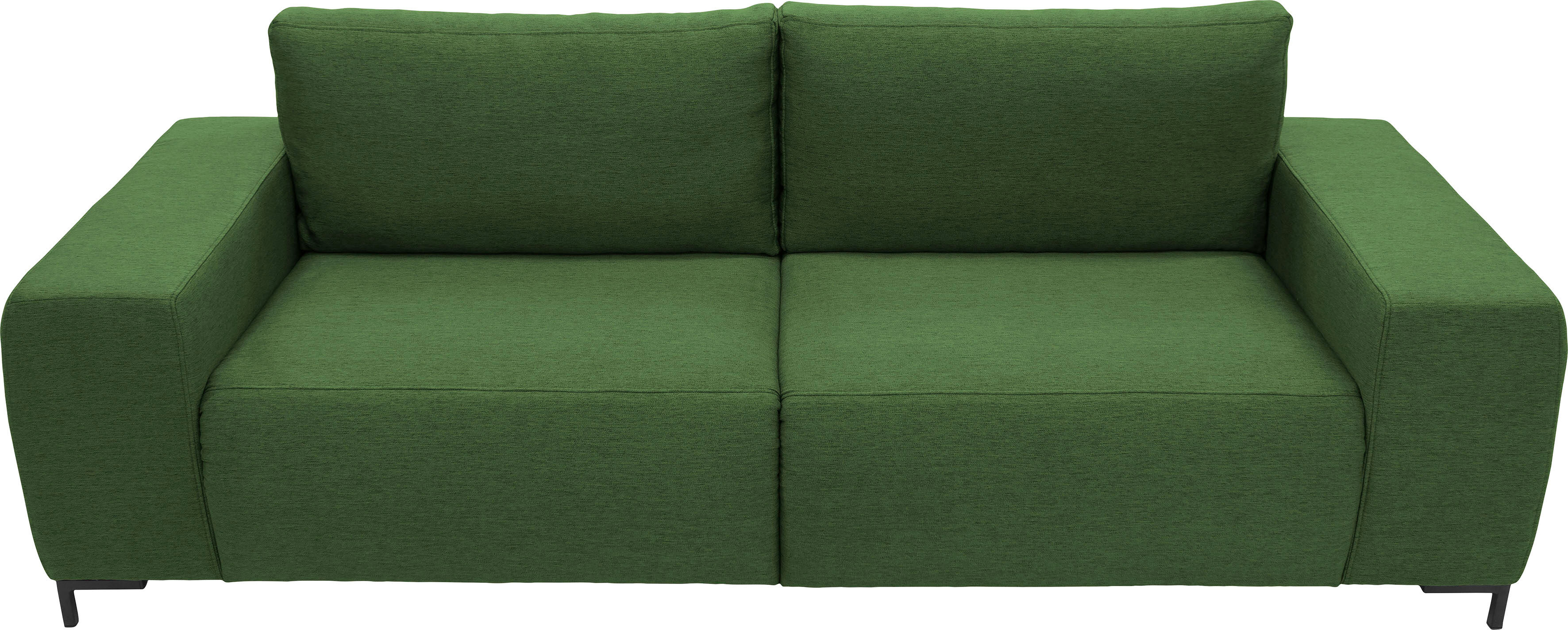 Big-Sofa "Looks VI", grün, B:242cm H:87cm T:88cm, 100% Polyester, LOOKS BY WOLFGANG JOOP, Sofas, Big-Sofa, gerade Linien, in 2 Bezugsqualitäten