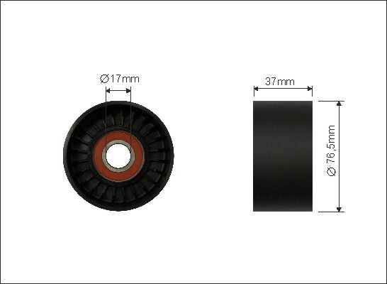 Caffaro Spannrolle, Keilrippenriemen 14799 Für Ford