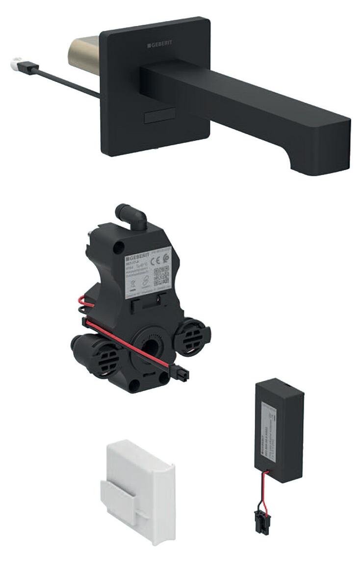 Geberit 116294141 Brenta WT-Arm.,Wandmontage, Batterie