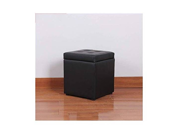 Sywlwxkq Kreativer Fußhocker/Schuhwechselhocker/Umkleide-Quadrathocker/Wohnzimmer-Aufbewahrungshocker (Color : L)