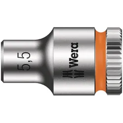 Wera 8790 HMA Zyklop-Steckschlüsseleinsatz mit 1/4"-Antrieb, metrisch Mangoorange - 05003504001 - Mangoorange