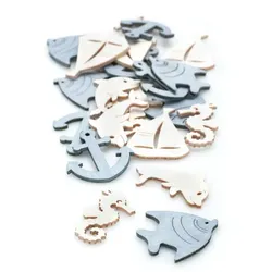 Streuteile "Maritim", 4 cm, 24 Stück