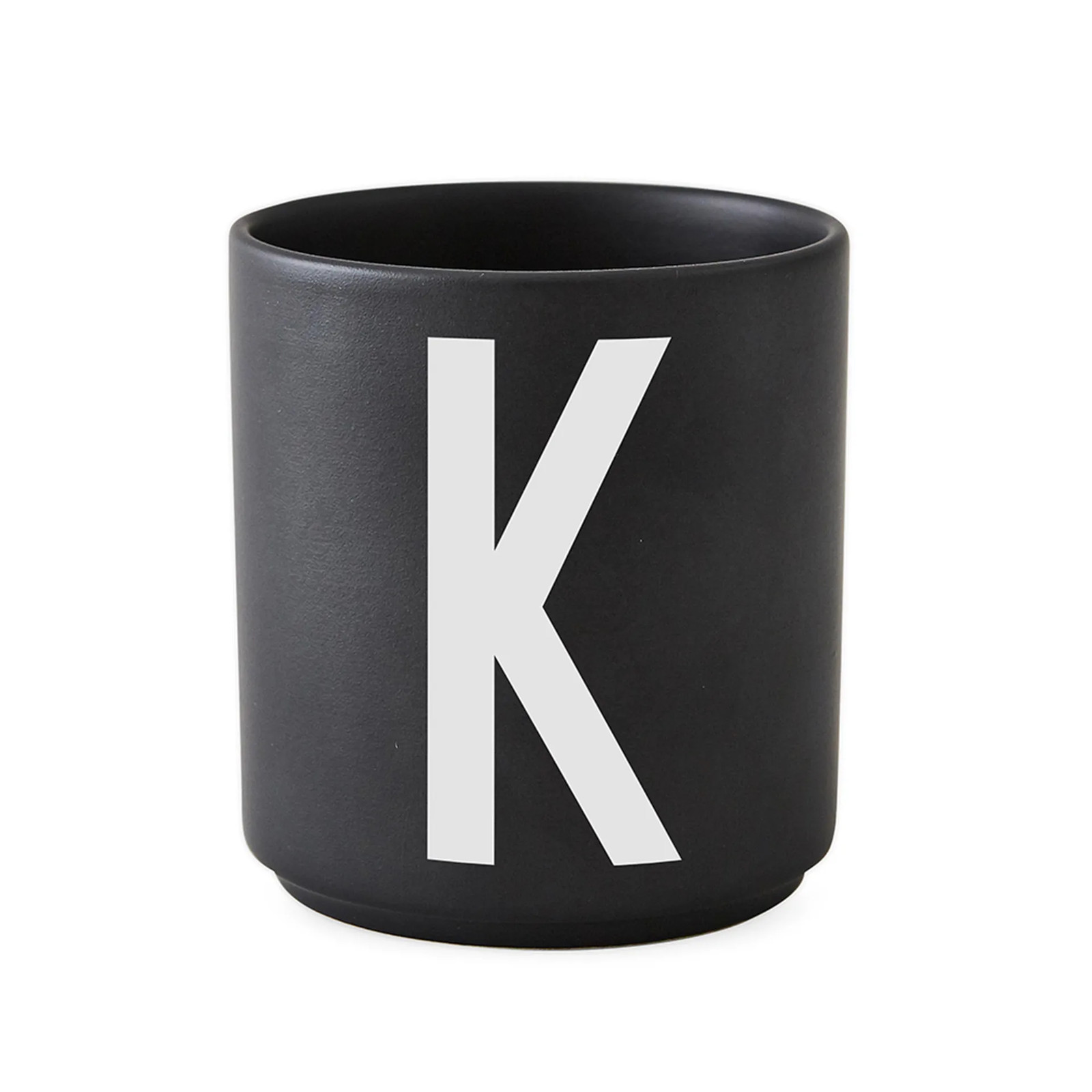 Design Letters keramische beker zwart voor volwassenen