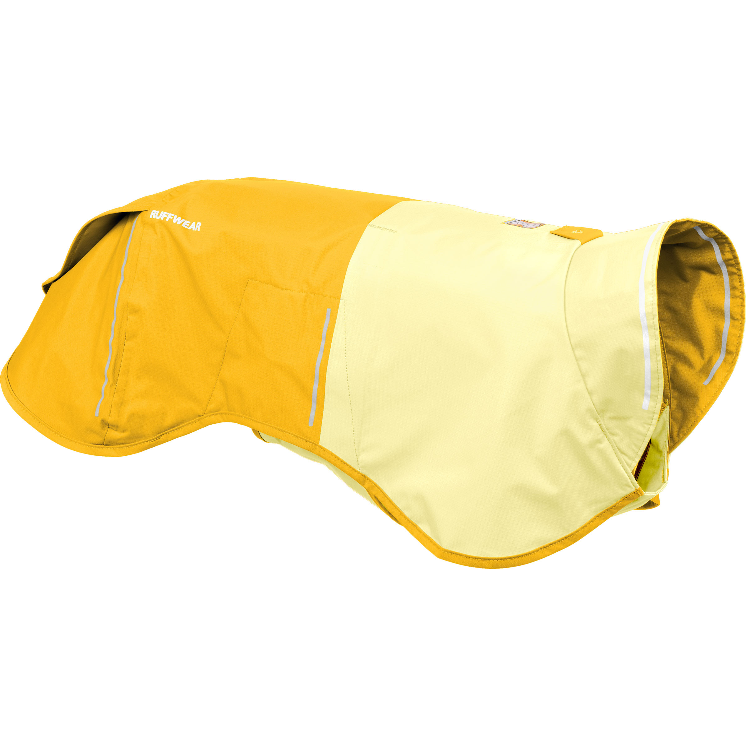 Ruffwear Sun Shower Hundemantel Hundemäntel gelb Größe M (69-81CM) Camping Elastisch