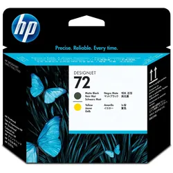 HP 72 Mattschwarz/Gelb DesignJet Druckkopf