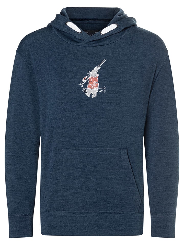 super.natural Hoodie "Ski Bunny" in Dunkelblau - 116