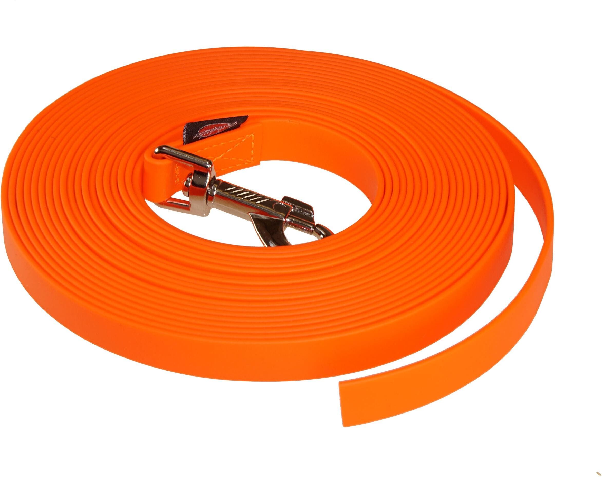 Hundeleine "Biothane, 10 m / 9 mm, Orange", orange, B:0,9cm L:10m, Polyester, Leinen, Hundeleine orange L/B: 10m x 0,9cm