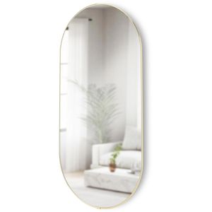 Umbra Wandspiegel Hubba Pill 1023468-104, oval, goldener Rahmen, (B/H) 91 x 45 cm