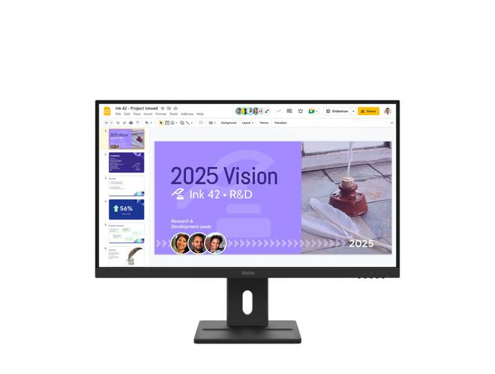 Lenovo ThinkVision E27Q-40 Moniteur, 68,6 cm (27'), 2560 x 1440 pixels, Quad HD, LCD, 6 ms, Noir 64BDGAT4EU