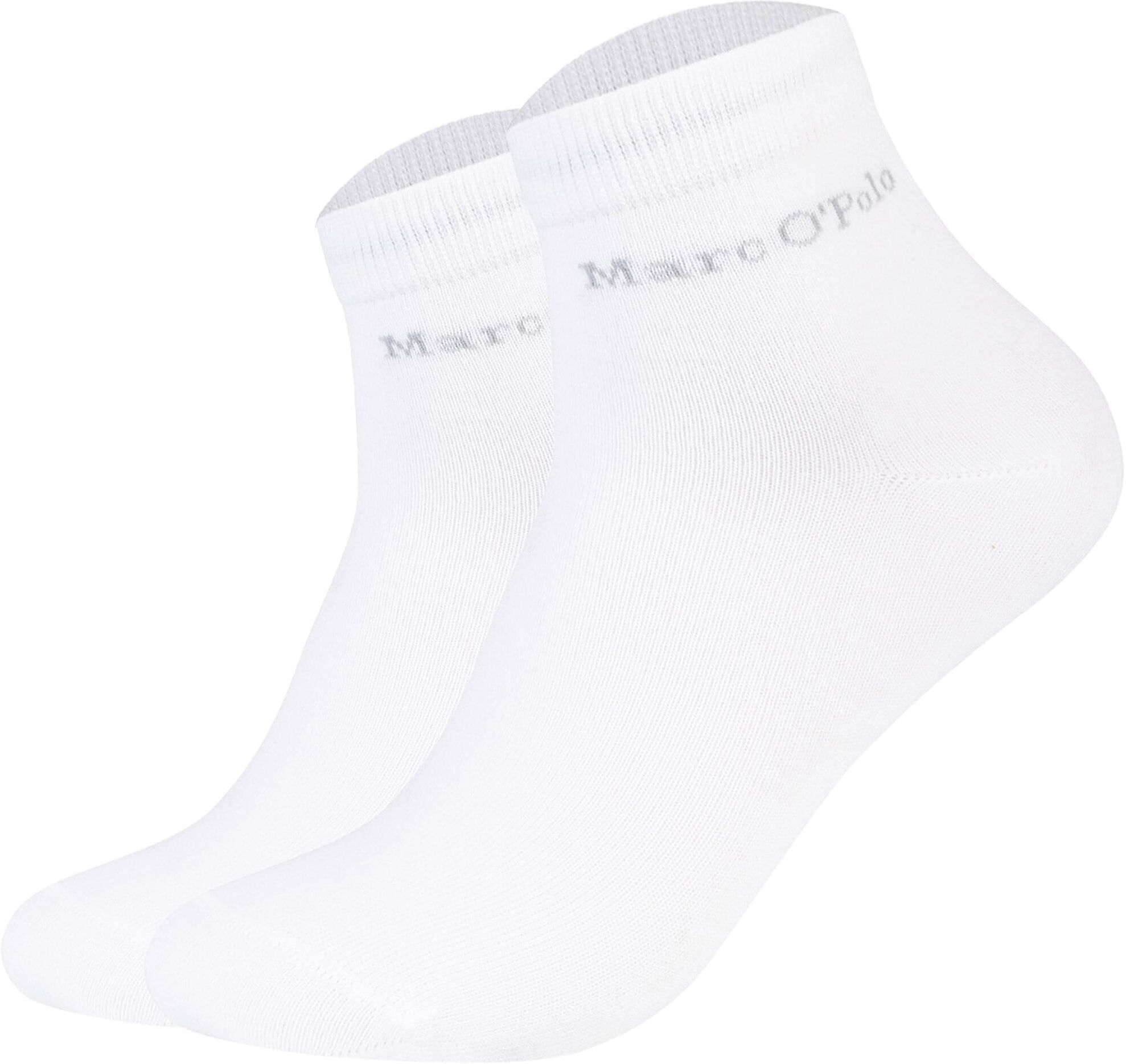 Marc O' Polo Kurzsocken MARC O'POLO "Socken Premium Essentials GOTS Quarters 2er Pack", Herren, Gr. 43-46, weiß, Obermaterial: 80% Baumwolle CO. 18% Polyamid PA. 2% Elasthan EL., Socken Kurzsocken