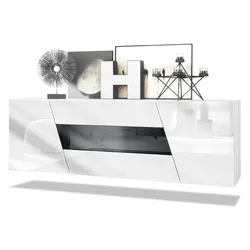SIDEBOARD Houston Schwarz Hochglanz