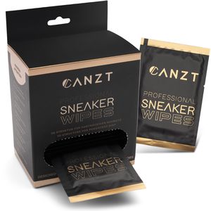 Canzt Schuhreiniger Premium Sneaker Wipes, für alle Leder, Textilien und Gummis, 30 Tücher