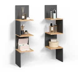 ECKREGAL Vesuvio Anthrazit 28 x 116.4 cm 2er Set