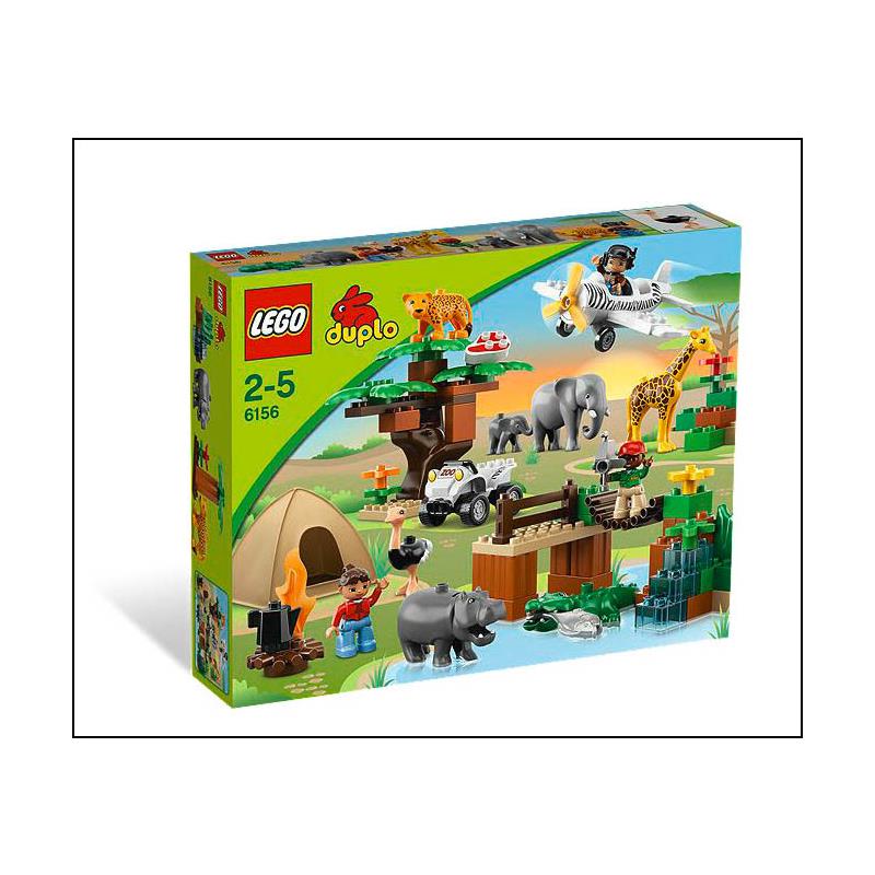 Lego Duplo 6156 Safari Abenteuer Park Tierpark Zoo Afrika Tiere Flugzeug Quad