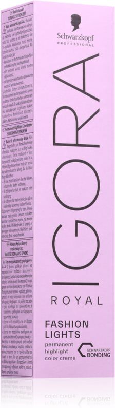 Schwarzkopf Professional IGORA Royal Fashion Lights crème éclaircissante pour cheveux teinte L-89 60 ml