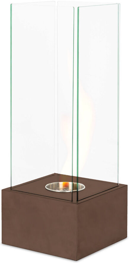 Palmore Metro Lane 25 cm W Copper Bio-Ethanol Fireplace with 6.7 BTU Rusty Brown