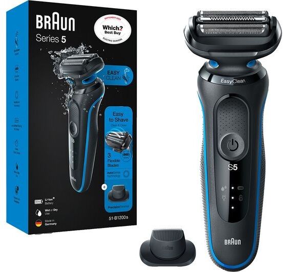 Braun Series 5 50-B1200s Wet & Dry Foil Shaver - Black
