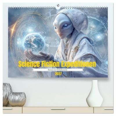 Science Fiction Expeditionen - Reisen ins Unbekannte (hochwertiger Premium Wandkalender 2027 DIN A2 quer), Kunstdruck in Hochglanz