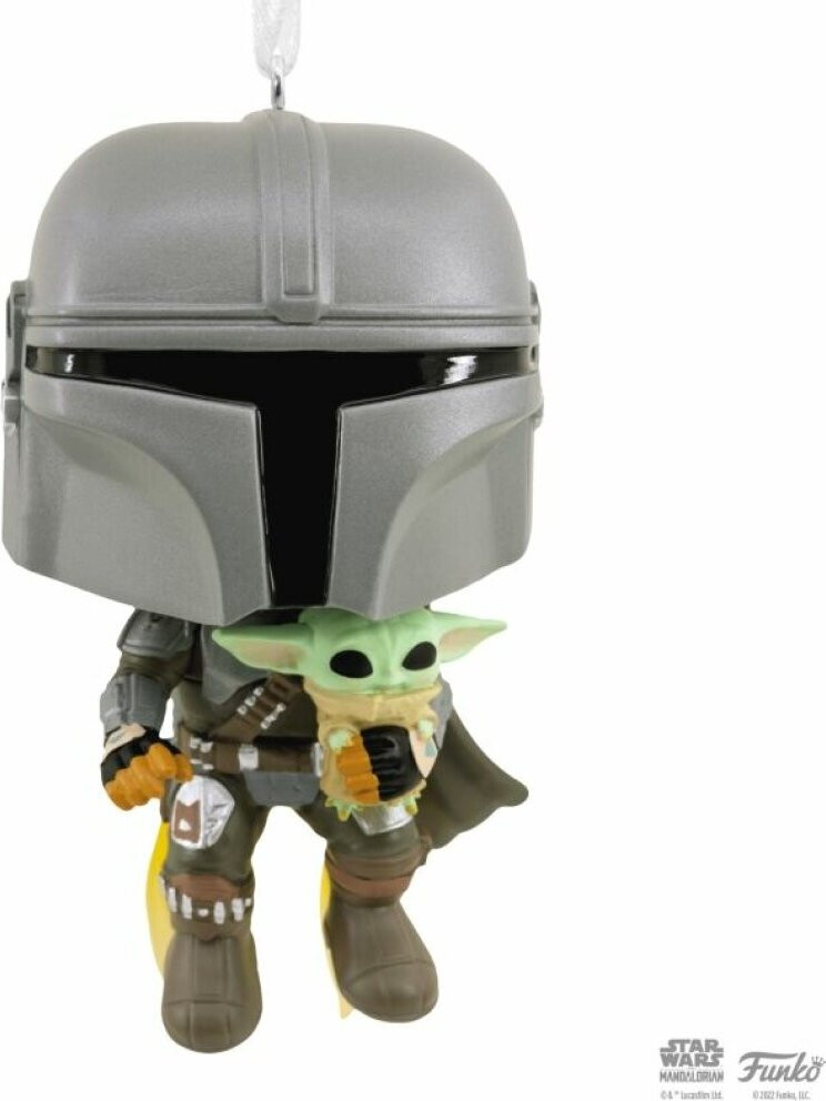 Hallmark Funko Pop! Mandalorian figuur met Grogu, 8 cm
