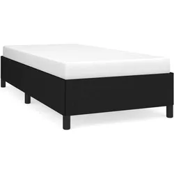vidaXL Bettgestell Schwarz 90x190 cm Stoff