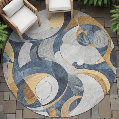 Addison Rugs Machine Washable Indoor/Outdoor Geometric Flair Chantille Rug
