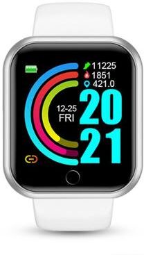 Fusion Finds Smart Watch Fitness Tracker With Heart Rate Monitor, Sleep Tracking & USB Charging white
