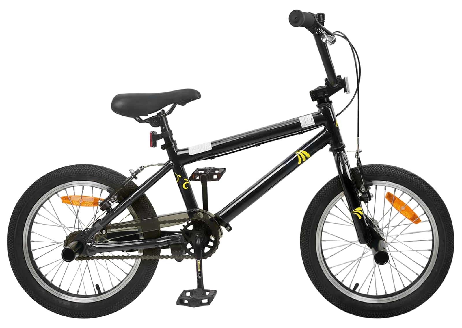 Kids BMX Bike 20 Zoll für über 9 Jahre alt Schwarz