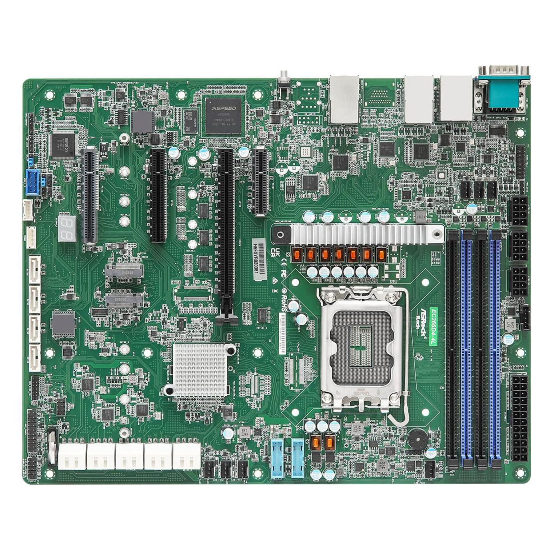AsRock Mainboard EC266D4-4L ATX Sockel 1700 DDR5-only Single (LGA 1700, Intel C266, ATX) (EC266D4-4L)