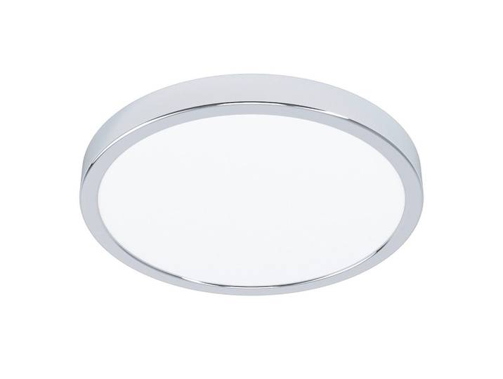 Eglo Badezimmer-Deckenleuchte, Weiss, Chromfarben, Metall, Kunststoff, 28.5x2.8x28.5 cm, Lampen & Leuchten, Innenbeleuchtung, Deckenlampe, Deckenlampen