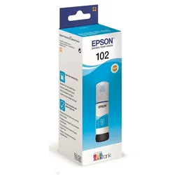 EPSON Tintenpatrone 102 cyan, Inhalt: 70 ml, für EcoTank ET-2700, ET-2750, ET-3700, ET-3750, ET-4750