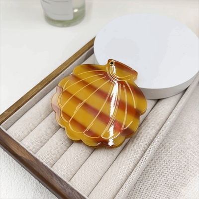 Fusion Finds Elegant Shell Compact Makeup Mirror For Travel   Portable Folding Pocket Cosmetic Mirror 10