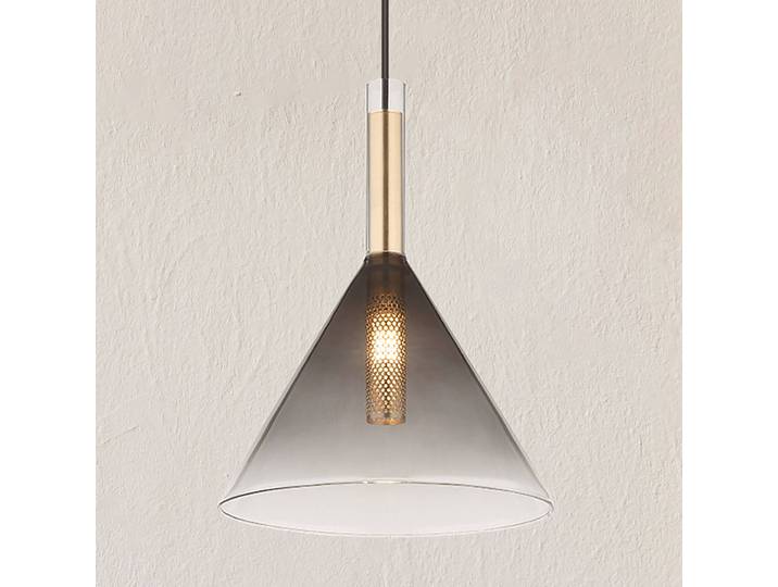 Suspension Elisabeth - Type A Ø 20cm Laiton Matériau : Verre, Métal Surface en métal : Laqué Type de métal : Fer Type de verre : Verre coloré