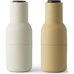 Bottle Grinder Pfeffer-, Salz- oder Gewürzmühlen Walnuss 2 St.