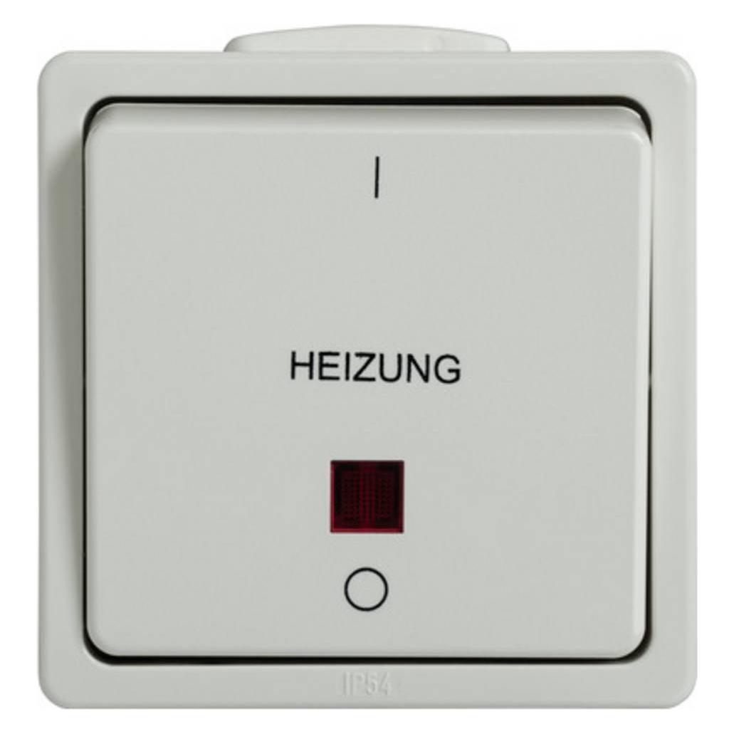 N&L Elektrotechnik 28387 Heizungs-Notschalter Komplett Aufputz Weiss (28387)