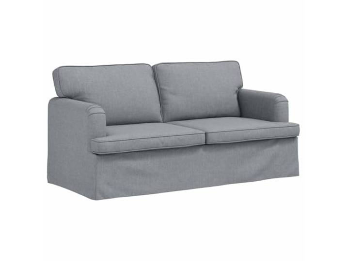 GHVBNMF Modulares 2-Sitzer Sofa Stoff Couch Hellgrau 162x80x85 cm Ergonomische Polstercouch mit Armlehnen aus Holzwerkstoff für flexibles Wohnzimmer und Schlafzimmer Layout.