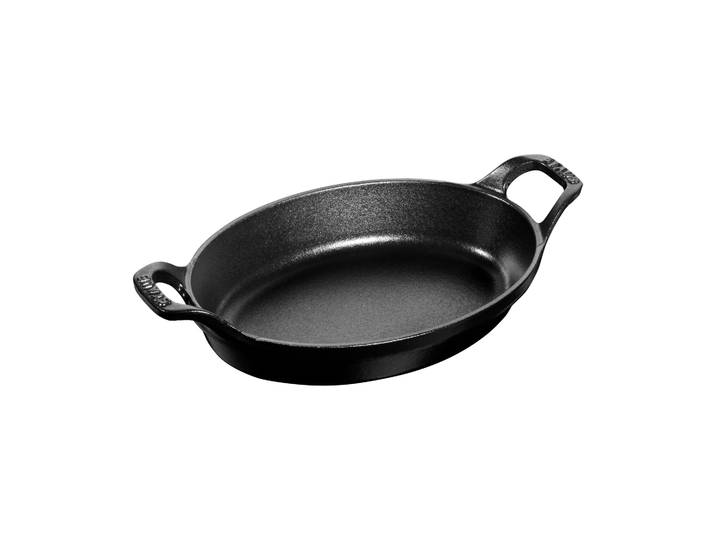 STAUB Plat à four ovale en fonte Staub 21 cm Noir