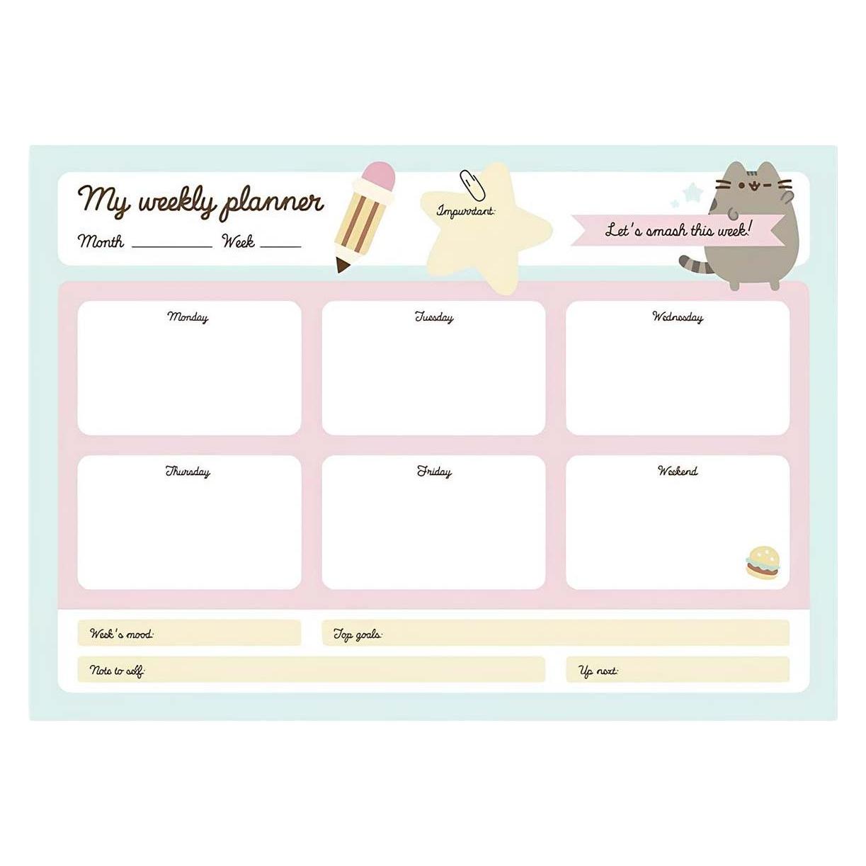 Pusheen Foodie Collection Wochenplaner 54 Seiten A4 (A4) (BT-BPSA40023)