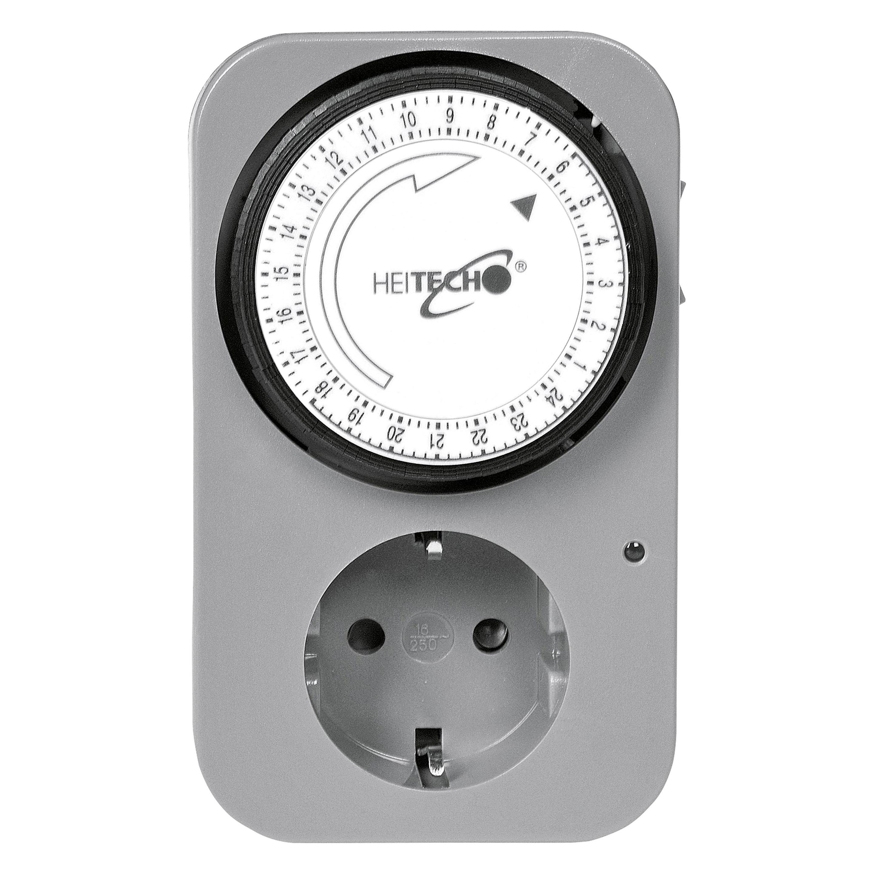 Heitech Tages-Zeitschaltuhr mit Kinderschutz mechanisch (04002446)
