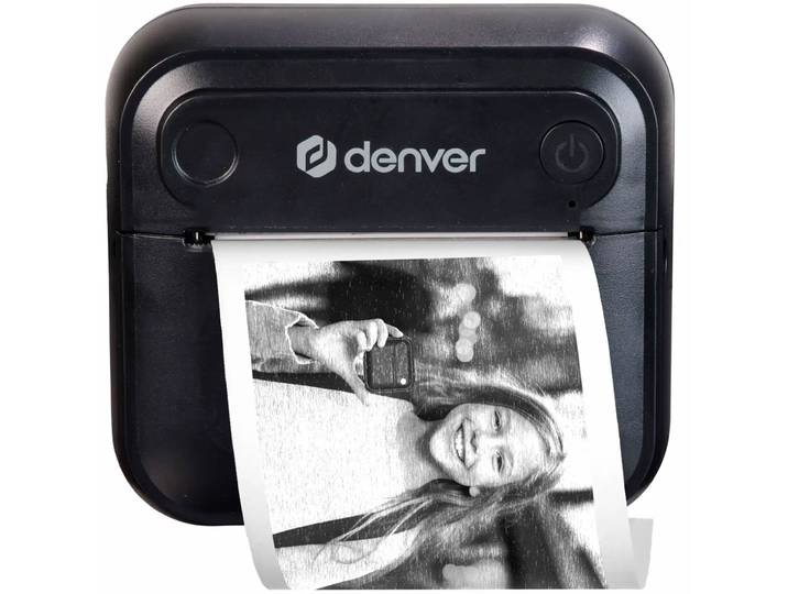 Mobiler Bluetooth-Thermodrucker, schwarz