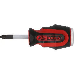 KS Tools ERGOTORQUEmax Schlagkappen-Schraubendreher, PZ2, kurze Form - 151.1147